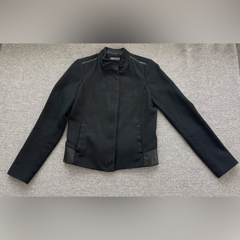 Vince Black Tailored Blazer Cropped Jacket